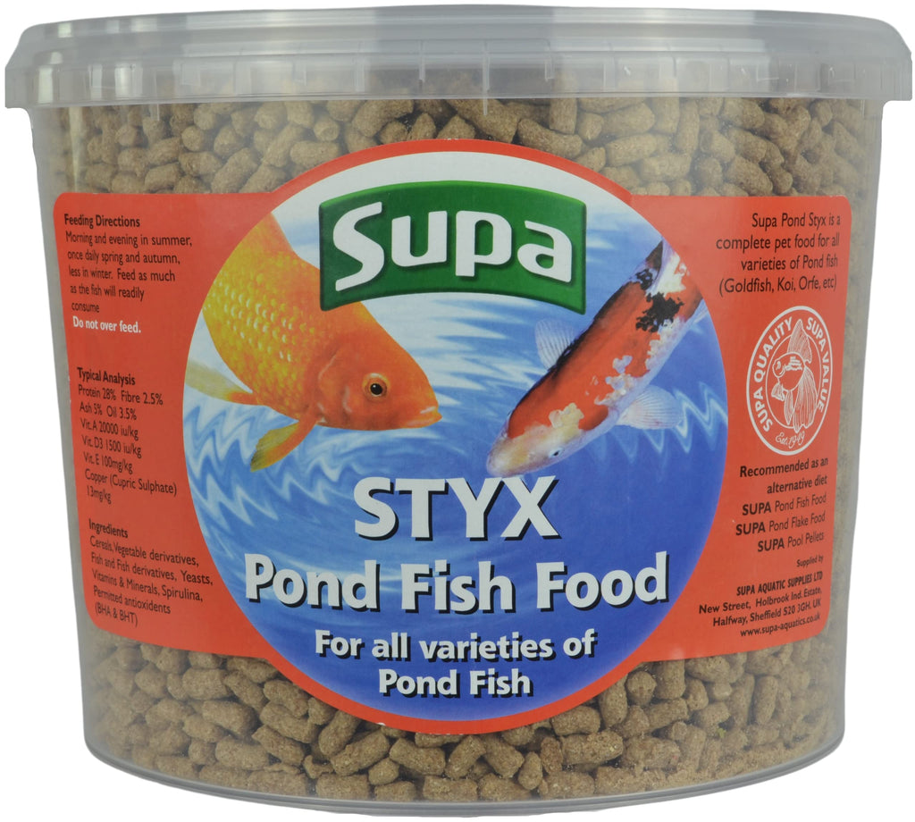 Supa Pond Sticks Fish Food, 3 Litre Bucket, Premium Quality Pond Fish Food Offering A Nutritionally Balanced Diet. - PawsPlanet Australia