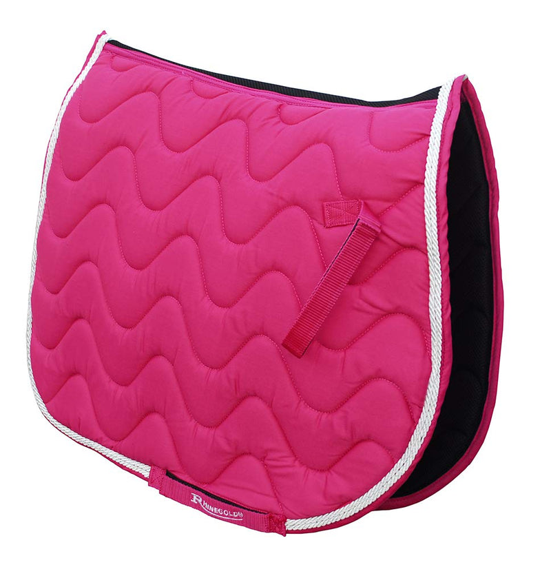 Rhinegold Wave Saddle Pad-Cob-Raspberry - PawsPlanet Australia