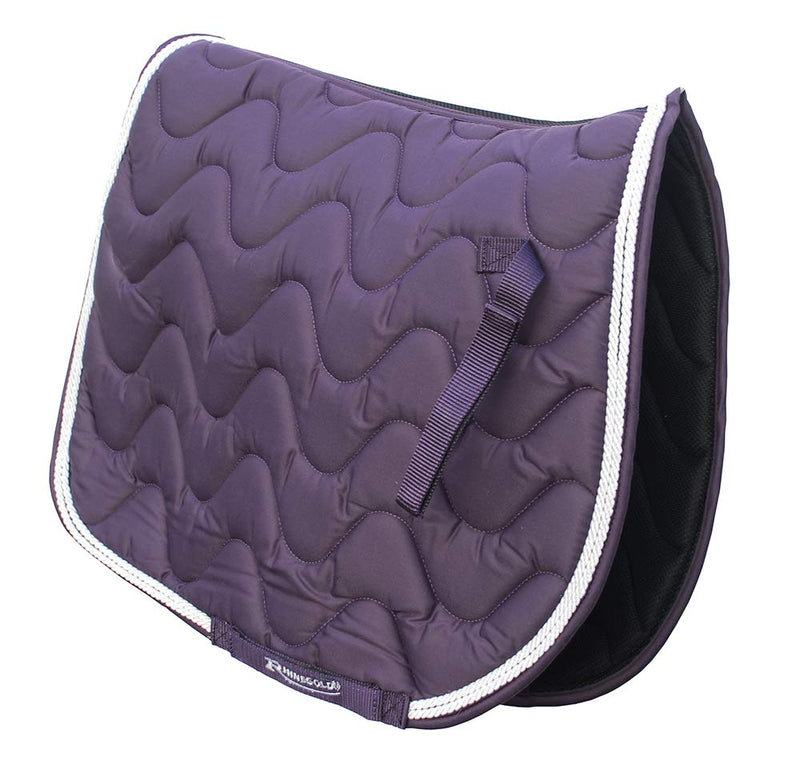 Rhinegold Wave Saddle Pad-Full-Plum - PawsPlanet Australia