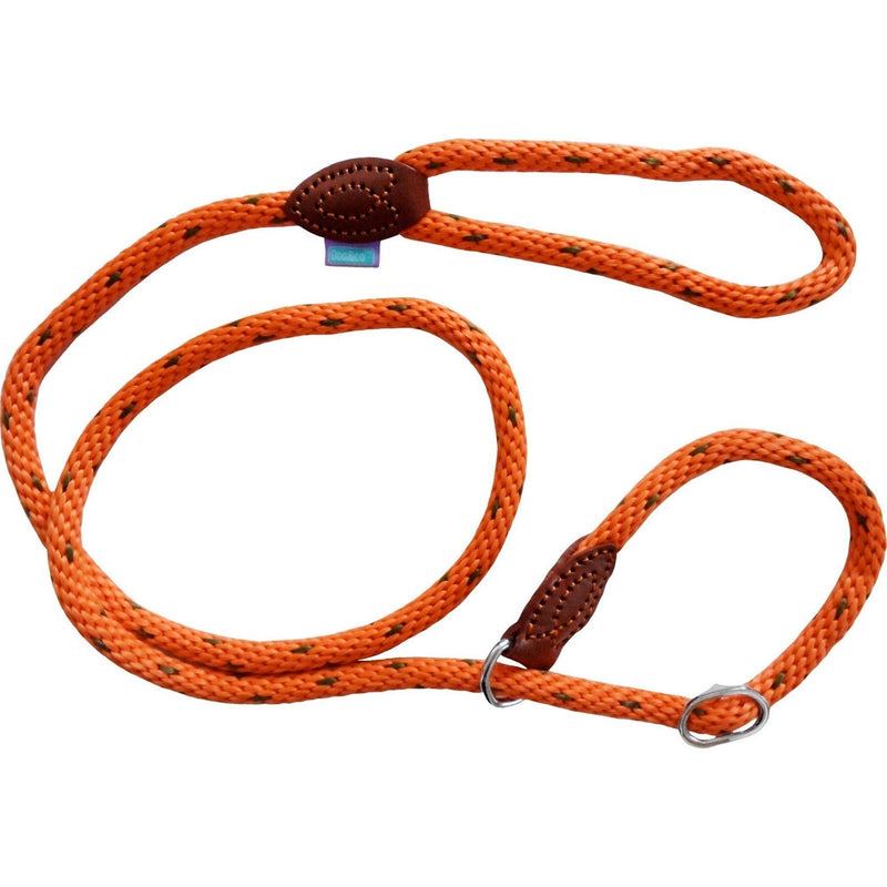 DOG & Co Supersoft Rope Slip Lead Orange 8mm X48, clear - PawsPlanet Australia