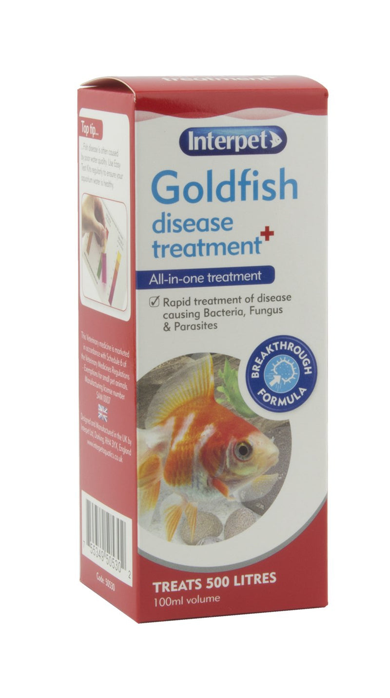 Interpet Goldfish Disease Aquarium Fish Treatment, 100 ml 1 100 ml (Pack of 1) - PawsPlanet Australia