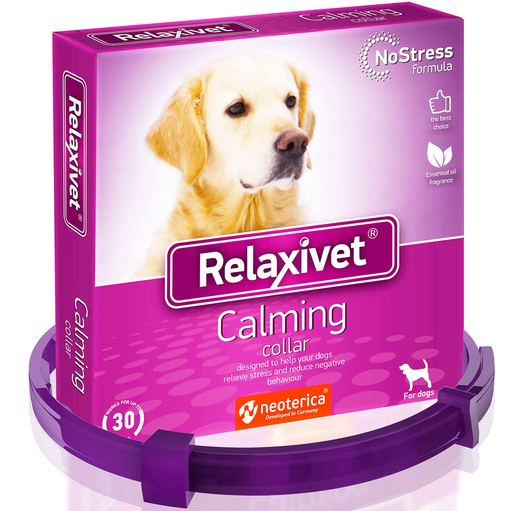 Adjustable Calming Collar for Dogs with Appeasing Effect – Dog Anxiety Relief – Anti-Anxiety Collar with Long-Lasting Calming Effect for Dogs of All Sizes - PawsPlanet Australia