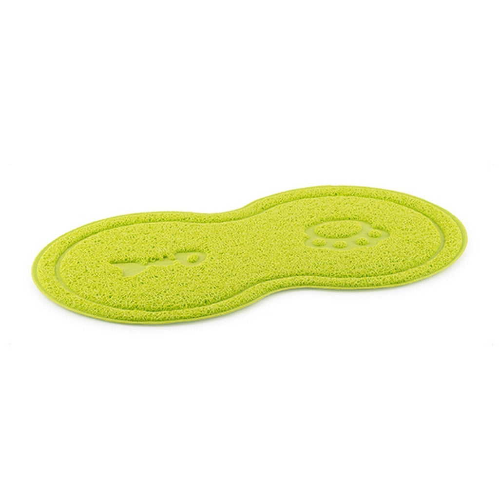 Ancol Paw and Fishbone Printing Cat Place Mat, Green - PawsPlanet Australia