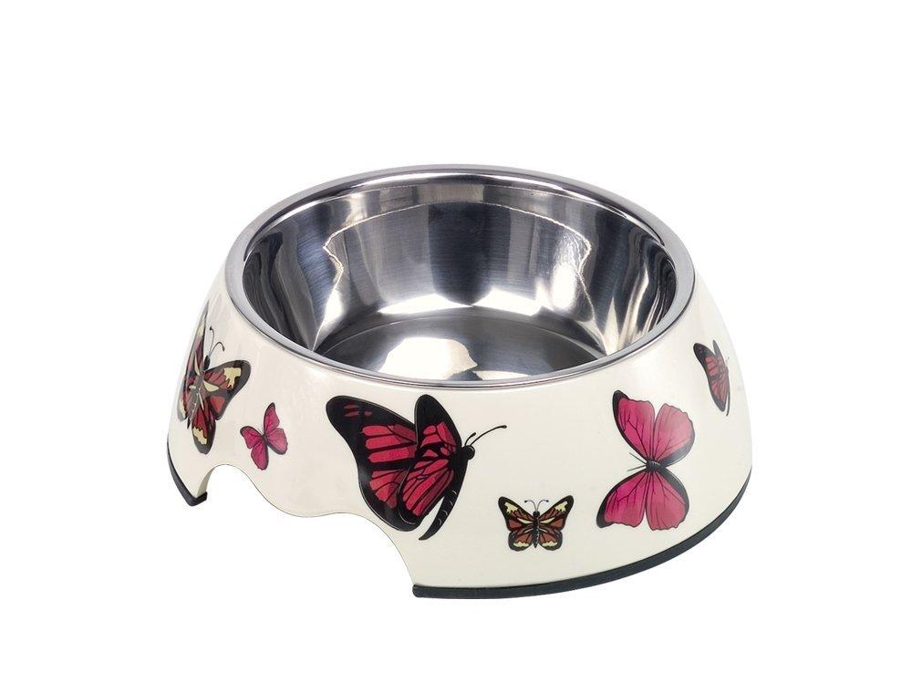 Nobby Butterfly Dog Bowl, 17.5 x 6.5 cm - PawsPlanet Australia