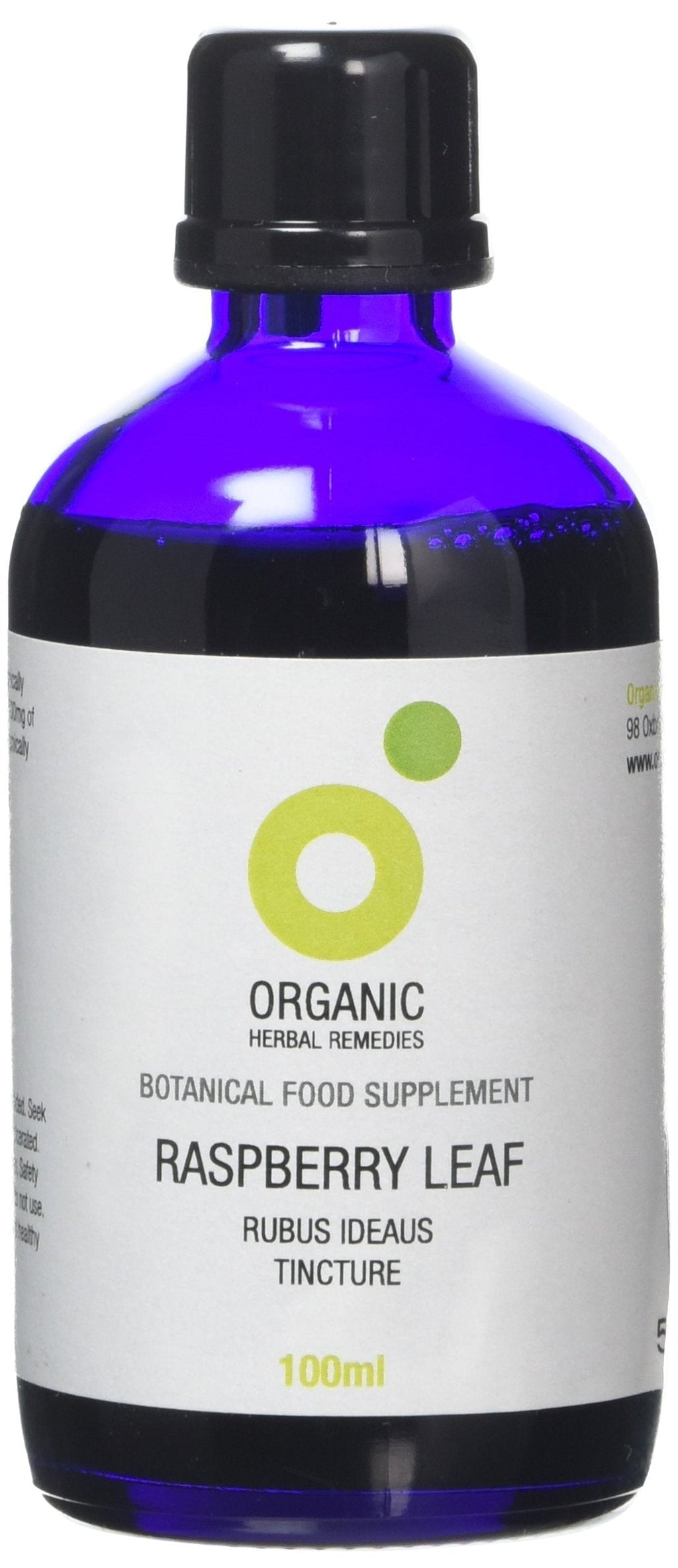 Organic Herbal Remedies 100ml Raspberry Leaf Tincture, Blue Bottle - PawsPlanet Australia