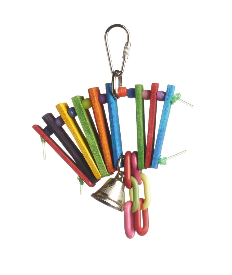 Prevue Pet Products 60949 Bodacious Bites Accordion Bird Toy, Multicolor - PawsPlanet Australia