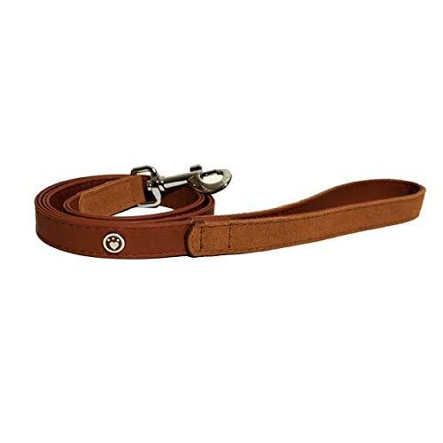 Rosewood Luxury Leather Dog Lead, 40 x 3/4 inch, soft touch red - PawsPlanet Australia