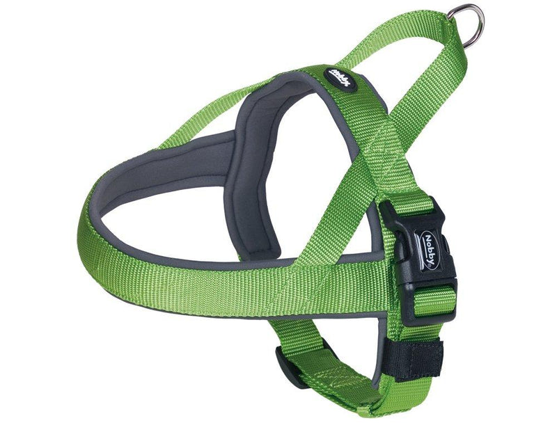 Nobby Classic Preno Norwegian Harness, 50-64 cm+42 cm/25-35 mm, Green/Gray - PawsPlanet Australia