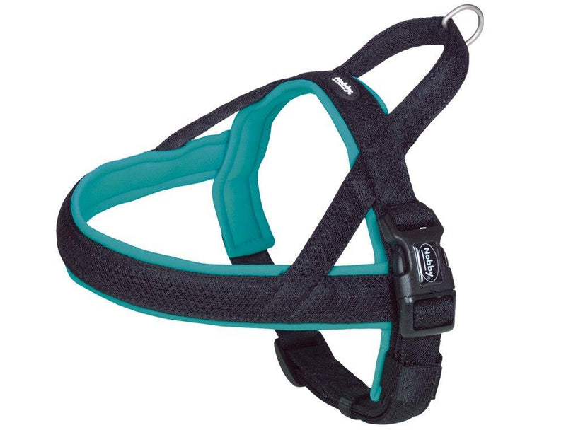 Nobby Preno Mesh Norwegian Harness, 50 - 64 cm+42 cm/25 - 35 mm, Turquoise - PawsPlanet Australia