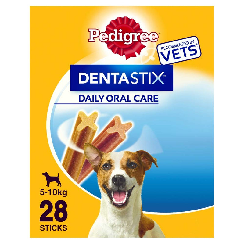 Pedigree Dentastix, Daily Dental Care Chews for Small Dogs 5-10 kg, 28 Sticks - PawsPlanet Australia