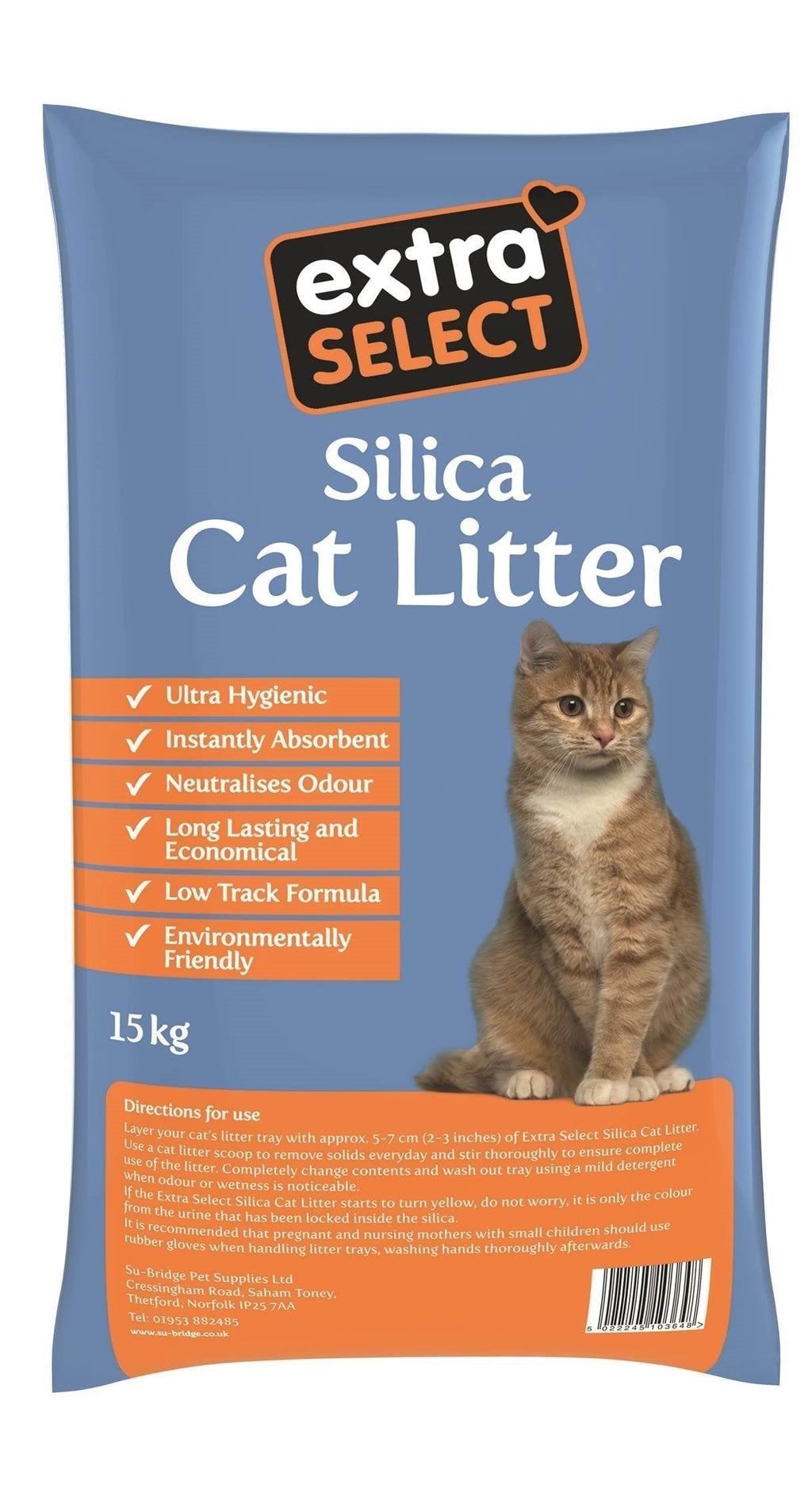 Extra Select Silica Cat Litter, 15 kg - PawsPlanet Australia