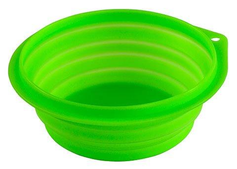 Kerbl Foldable Silicon Travel Bowl, 1000 ml, Green - PawsPlanet Australia