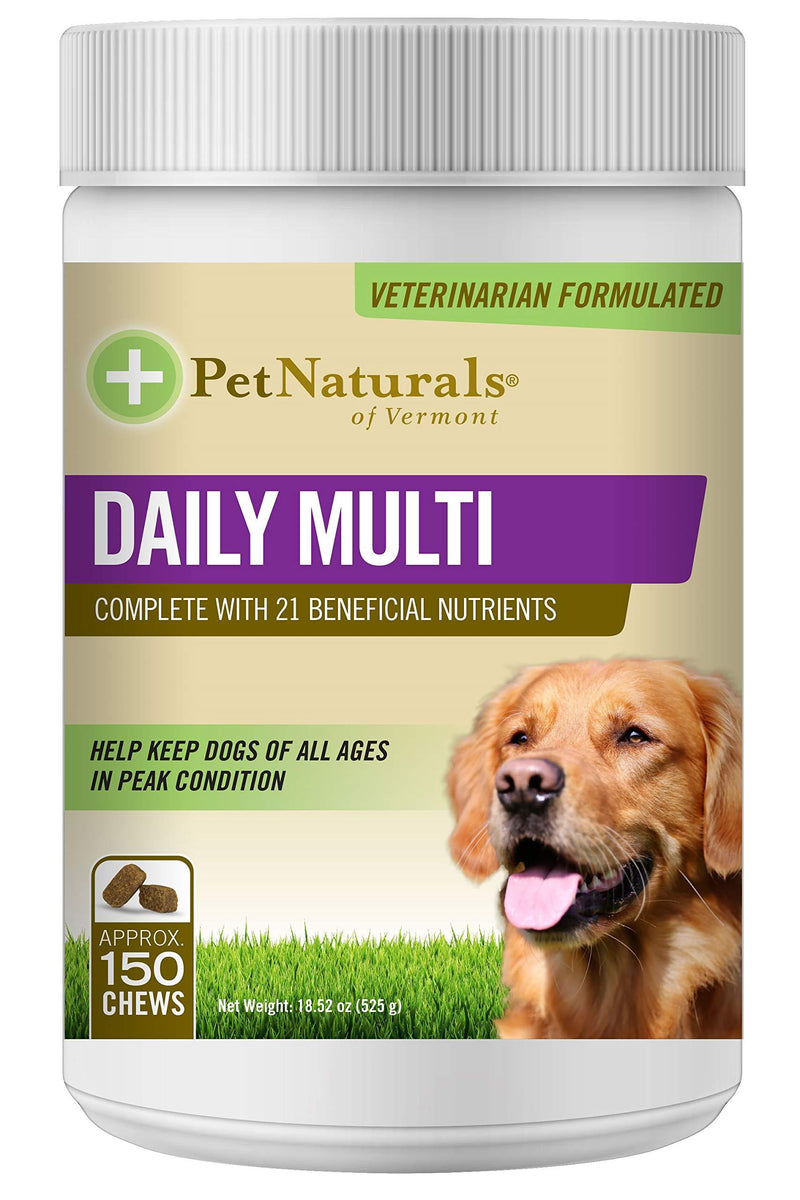 Pet Naturals® - Daily Multi for Dogs, Daily Multivitamin Formula, 150 Bite Sized Chews - PawsPlanet Australia