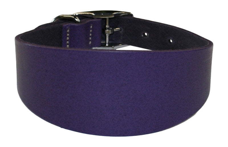 BBD PET PRODUCTS Whippet Leather Collar, Purple - PawsPlanet Australia