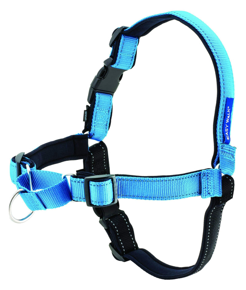 PetSafe, Easy Walk Deluxe Harness/leash, No pull, Training, Adjustable for small/medium/large dogs Medium, Ocean Blue, 1.8 m - PawsPlanet Australia