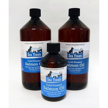 Sea Treats Salmon Oil Cat and Dog Food Supplement, 1 Litre - PawsPlanet Australia