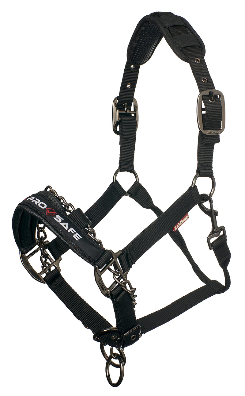 LeMieux Pro-Safe Headcollar for Horses & Ponies in Black - Adjustable for Perfect Control in Hand Use Only Cob - PawsPlanet Australia