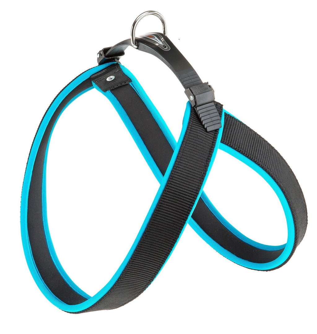 Ferplast Agila 6 Fluorescent Dog Harness Blue 57 cm x 65 cm x 25 mm - PawsPlanet Australia