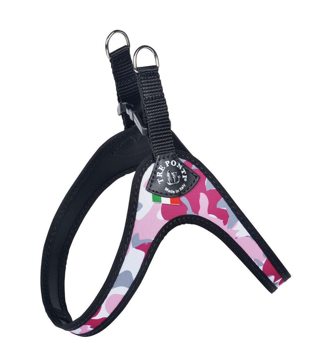 Tre Ponti Easy Fit Fix Dog Harness, Size 3, Pink Camouflage - PawsPlanet Australia