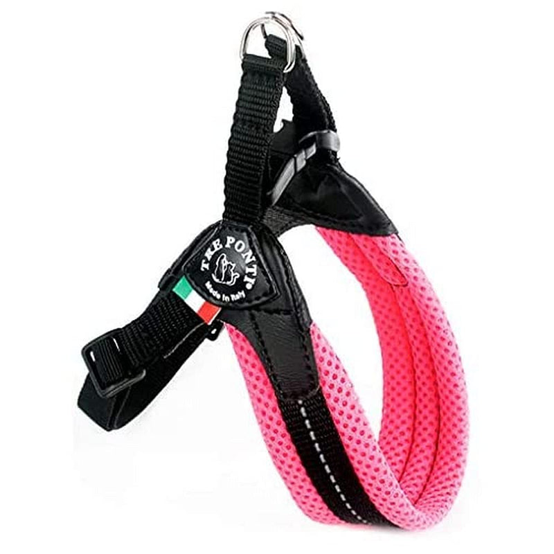 Tre Ponti Easy Fit Mesh Classic Neon Dog Harness, Size 1, Pink - PawsPlanet Australia