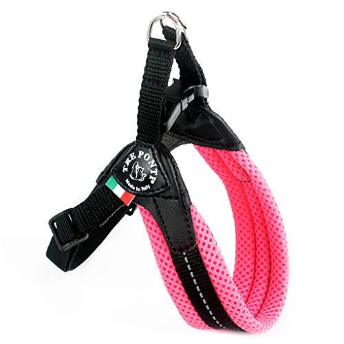 Tre Ponti Easy Fit Mesh Classic Neon Dog Harness, Size 1.5, Pink - PawsPlanet Australia