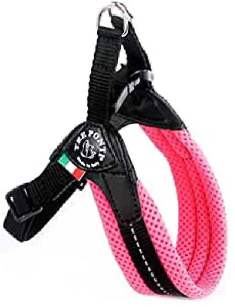 Tre Ponti Easy Fit Mesh Classic Neon Dog Harness, Size 2, Pink - PawsPlanet Australia