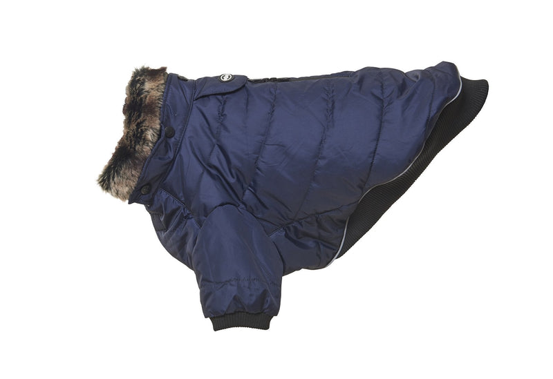 Buster Country Winter Dog Jacket, X-Small, Blue/Black Iris XS Blue Black Iris - PawsPlanet Australia