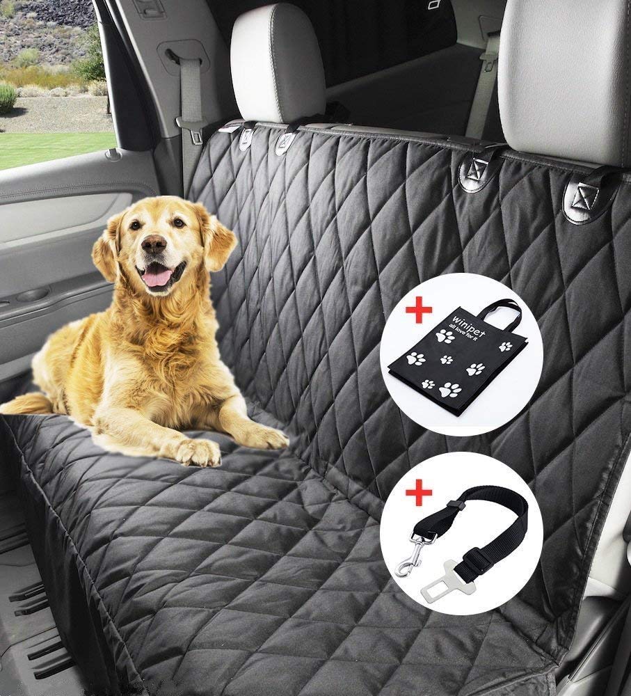 Wimypet X-Large Dog Seat Cover-Heavy Duty & Waterproof, Machine Washable, with A Safety Seat Belt and Carry Bag,Dog Hammock 152 x 147cm - PawsPlanet Australia