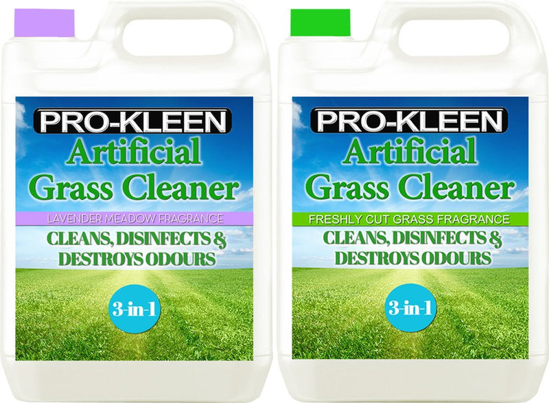 Pro-Kleen Artificial Grass Cleaner - Perfect for Homes with Dogs - Super Concentrate - (Double Pack: Lavender & Freshly Cut Grass Fragrance) - PawsPlanet Australia