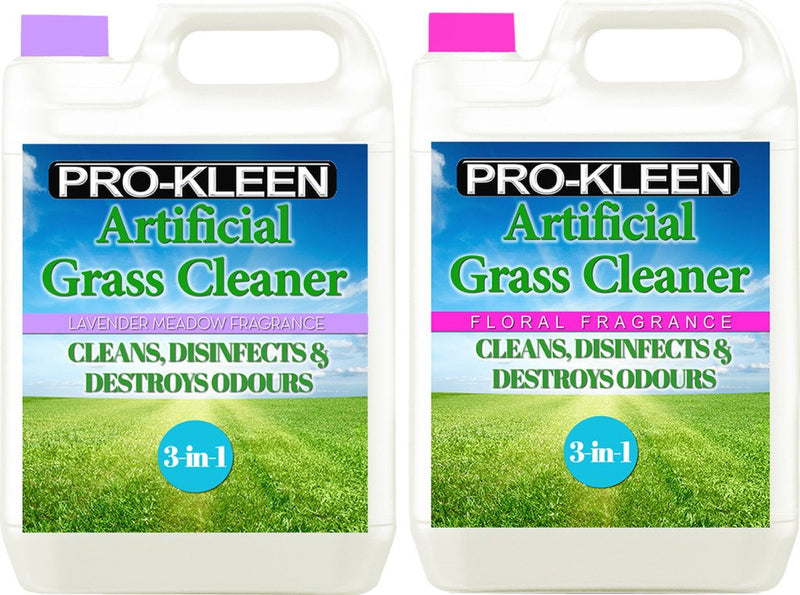 Pro-Kleen Artificial Grass Cleaner - Perfect for Homes with Dogs - Super Concentrate - (Double Pack: Lavender & Floral Fragrance) - PawsPlanet Australia