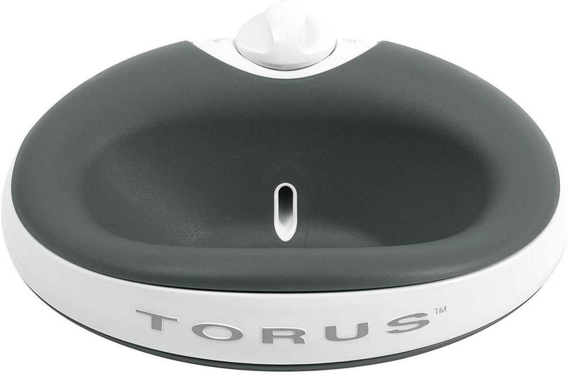 Torus 1-Liter Water Bowl, Charcoal - PawsPlanet Australia