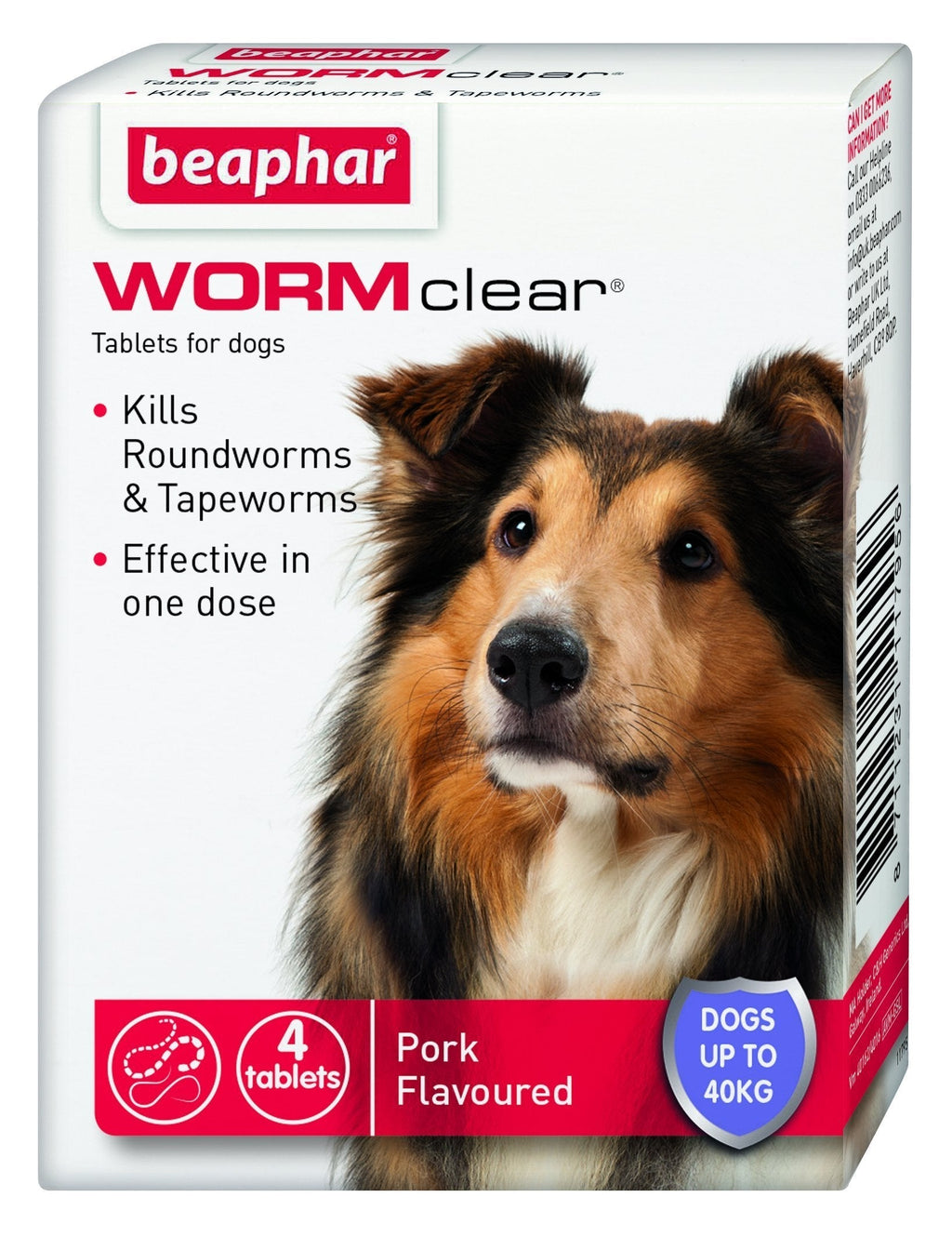 Beaphar WORMclear Tablets for Large Dogs - PawsPlanet Australia