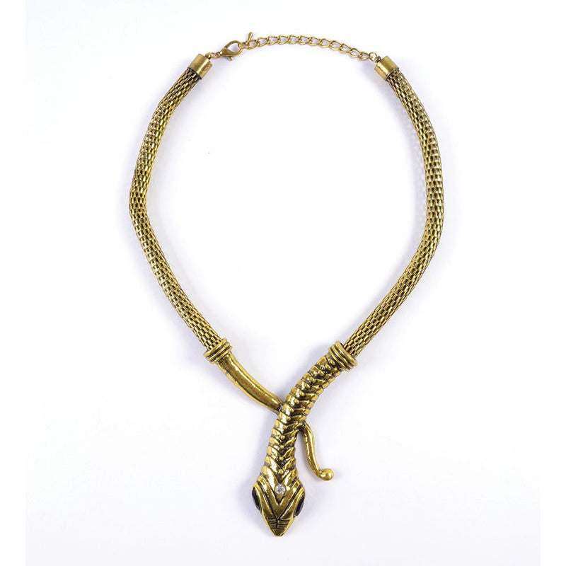Bristol Novelty BA1008 Medusa Snake Necklace | For Women | Gold Accessory, One Size 1 - PawsPlanet Australia