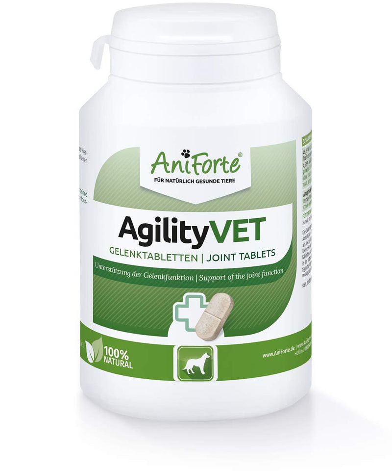 AniForte AgilityVet Mobility Wonder 120 Tablets for Dogs - Complete Joint Care Supplement with Omega 3, Powerful Green Lipped Mussel, Collagen Powder, Glucosamine & Chondroitin - PawsPlanet Australia
