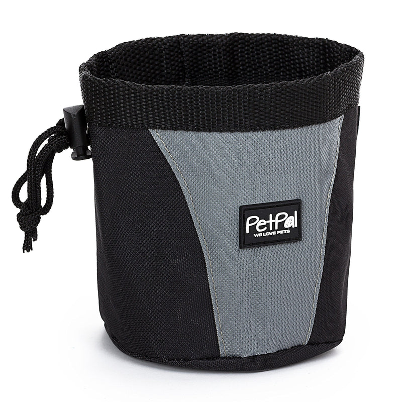 PetPäl Snack Bag for Dog and Horse Treats | Treat Bag for Dogs and Horses | Snack Bag with Clip & Strap Dog Accessory | Ideal for Dog Retrieval Training | Feeding Bag, Belt Bag, Dog Treat Pouch Black - PawsPlanet Australia