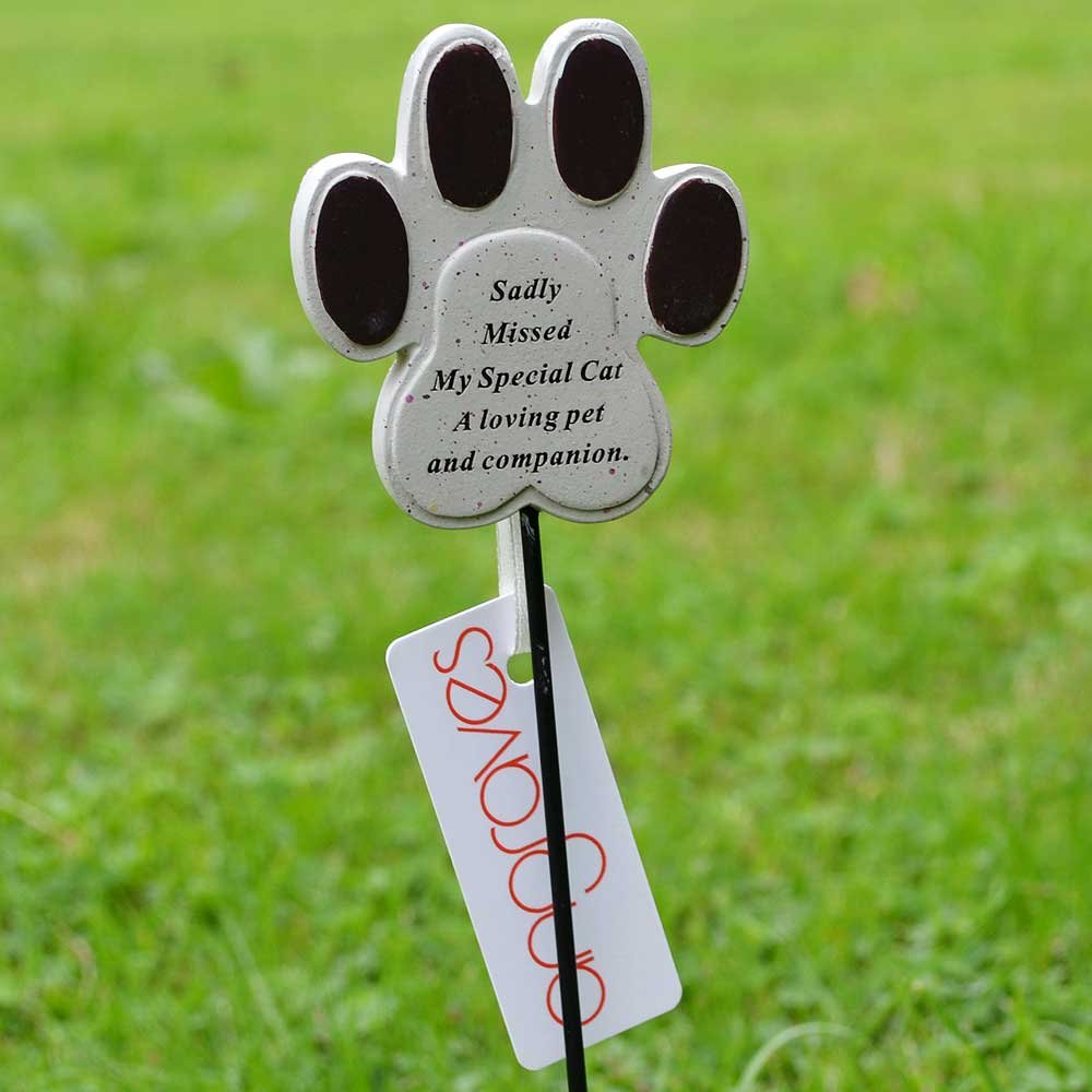 Angraves Special Cat Paw Print Memorial Pet Memory Tribute Stick - PawsPlanet Australia