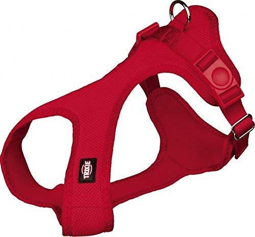 Trixie Soft Dog Harness, 25-35 cm x 15 mm, Red - PawsPlanet Australia