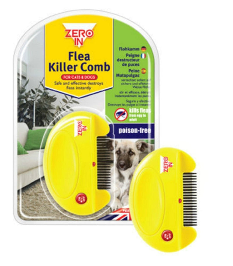 Zero In Electric Flea's Eggs Killer Comb For Dogs, Cats Effective Flea Control - PawsPlanet Australia