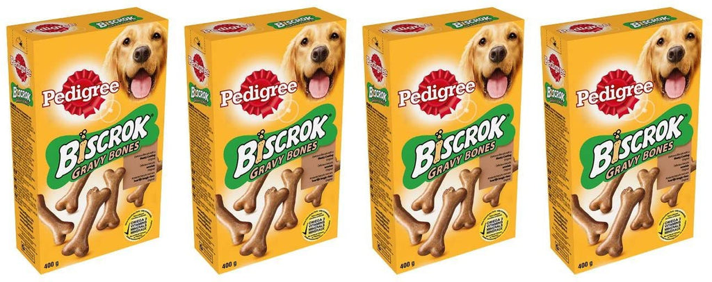 Pedigree Biscrok Gravy Bone Dog Biscuits 400g (PACK OF 4) - PawsPlanet Australia