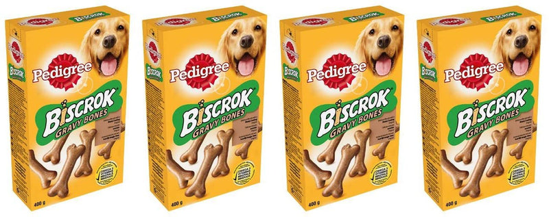 Pedigree Biscrok Gravy Bone Dog Biscuits 400g (PACK OF 4) - PawsPlanet Australia