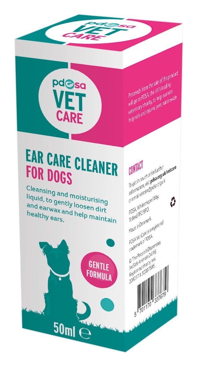 PDSA Ear Cleaner for Dogs, 50 ml 50 ml (Pack of 1) - PawsPlanet Australia