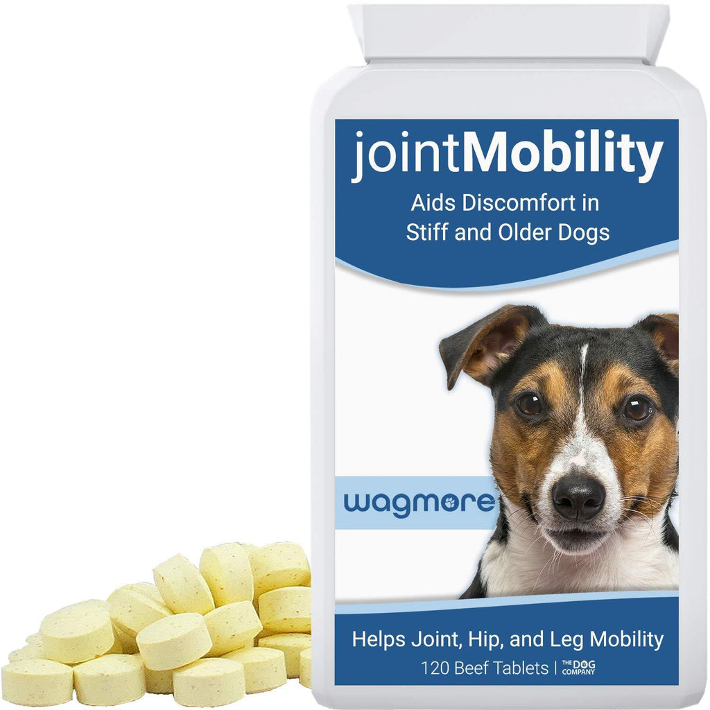 wagmore Dog Hip & Joint Supplement | Dog Pain Relief Anti Inflammatory | Aids Joint, Hip & Leg Mobility | 120 Tablets - PawsPlanet Australia