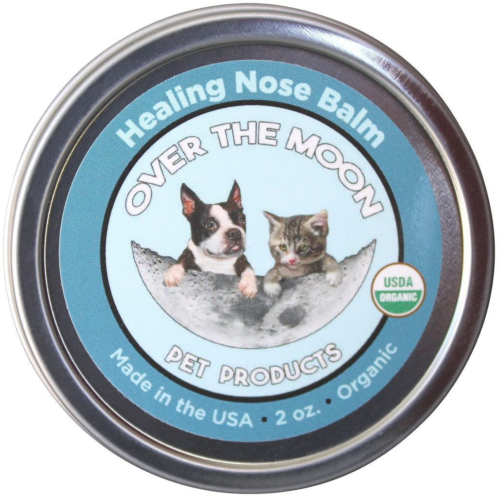 Over The Moon Pet Products Organic Dog Nose Balm- Unscented, Repairs Cracking, Dry Dog Noses, 2 Oz., Natural Sunscreen, Veterinarian Recommended - PawsPlanet Australia