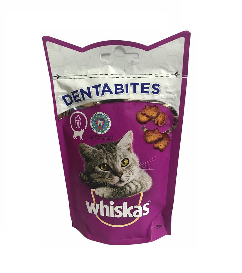 whiskas Dentabites Cat Treats Chicken 50g (PACK OF 4) - PawsPlanet Australia