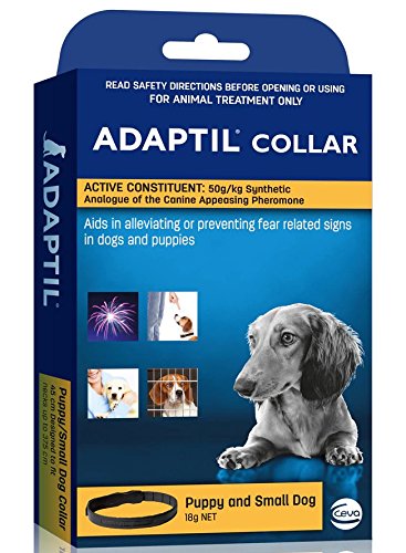 ADAPTIL Dap Calming Pheromone Odorless Adjustable Collar for Stressful Small Dogs or Puppy Training max. Neck Size 14.7-Inch by Ceva - PawsPlanet Australia