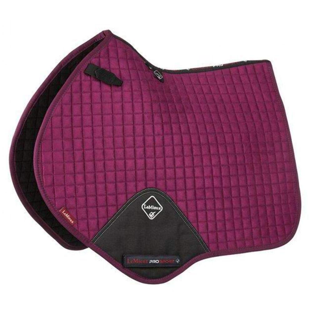 LeMieux Unisex's ProSport Suede Close Contact Saddle Pad, Plum, Small/Medium - PawsPlanet Australia