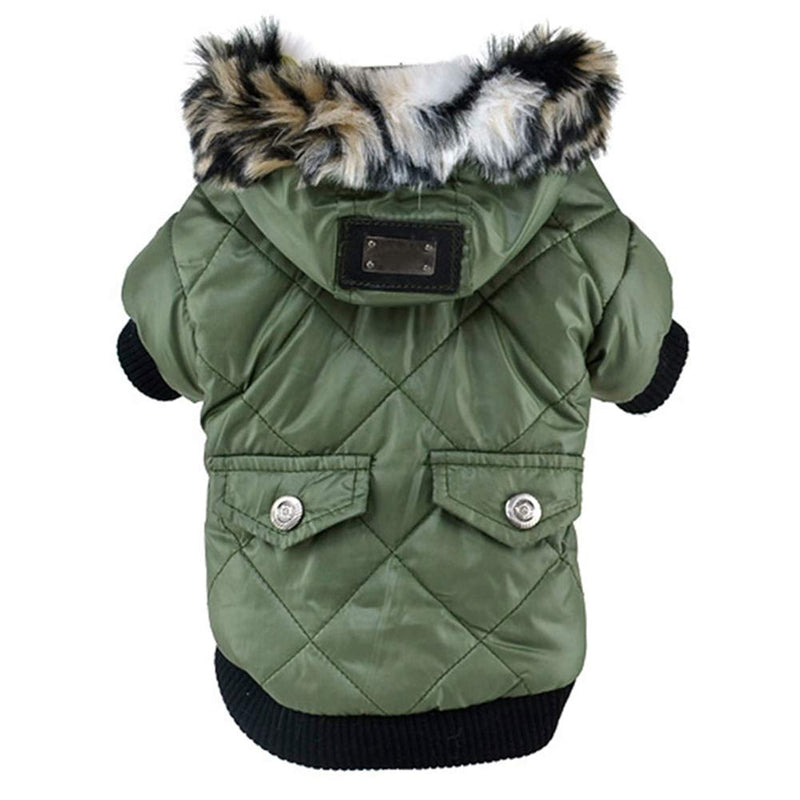 Balai Small Dog Faux Hoodie Thick Jacket Pet Puppy Waterproof Warm Coat Clothes for Small Breed Dog Like Chihuahua XL - PawsPlanet Australia
