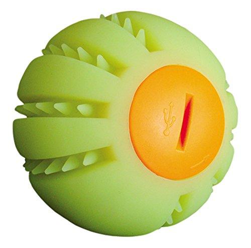 Nobby Flash LED Silicone Ball Yellow 6.5 cm - PawsPlanet Australia