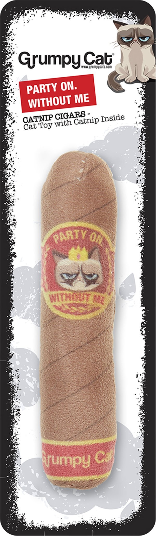 Grumpy Cat Catnip Cigar Toy, clear - PawsPlanet Australia