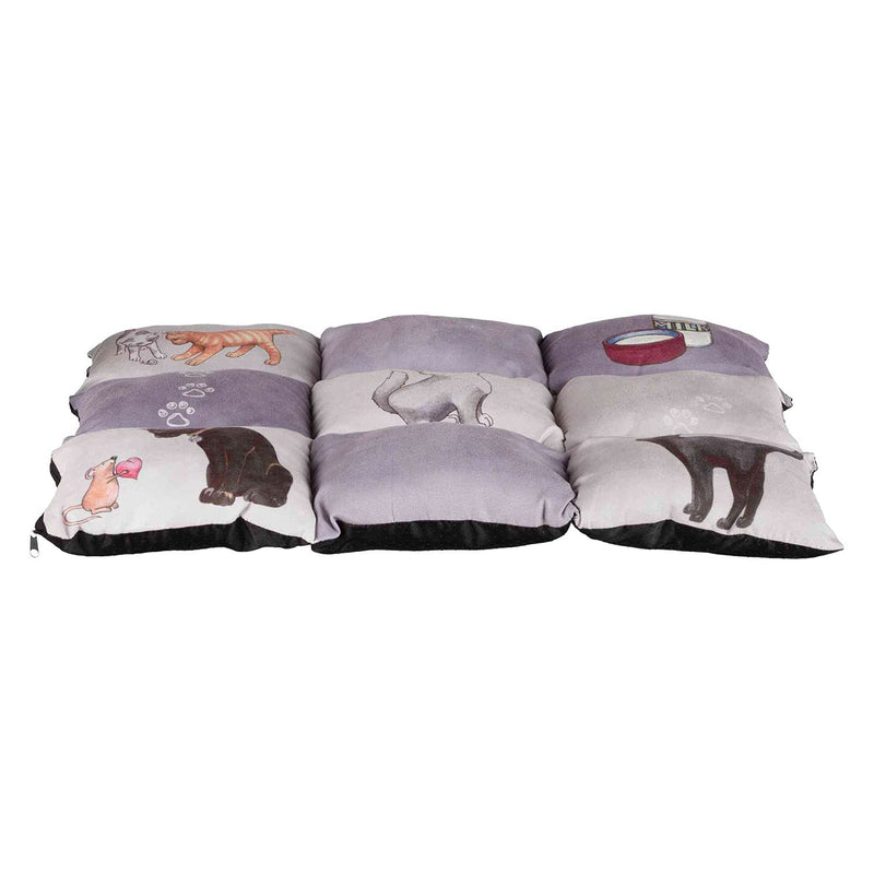 Trixie Patchwork Blanket Cat, 55 x 45 cm, Grey - PawsPlanet Australia